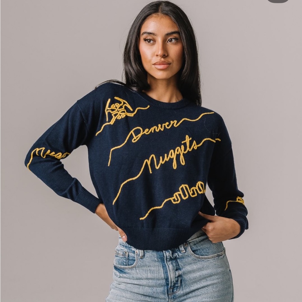 Kadyluxe Denver nuggets basketball sweater sizes xs